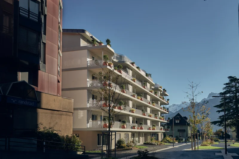 Architecture du projet Les Glycines, Monthey (VS)